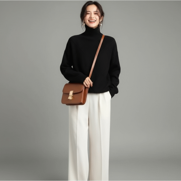 Emily | Diamond Knit Cashmere Sweater